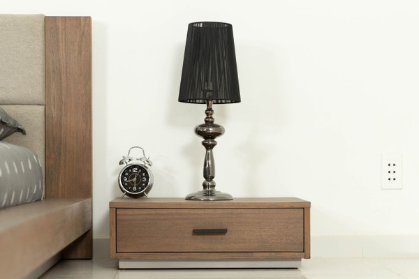 Eastern King Nova Domus Fantasia Contemporary Walnut Grey Bed With Two Nightstands By Vig Vgwdhl W01 01 Bed 2Ns Ltwlt Ek