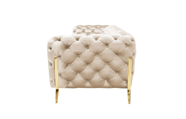 Divani Casa Sheila Transitional Light Beige Fabric Sofa By Vig Vgca1346 Obei S