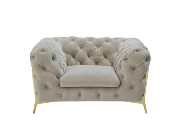 Divani Casa Sheila Transitional Beige Fabric Chair By Vig Vgca1346 Beix C