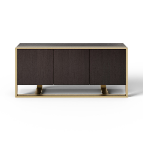 Modrest Modern Fauna Wenge And Brass Buffet By Vig Vgbb Bn 2M Bwb Buf