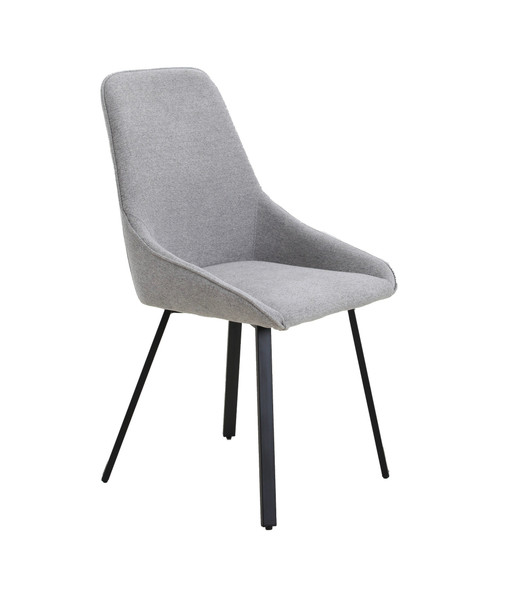 Modrest Gillette Modern Gray Fabric Dining Chair Set Of 2 By Vig Vgdw J1191 Gry