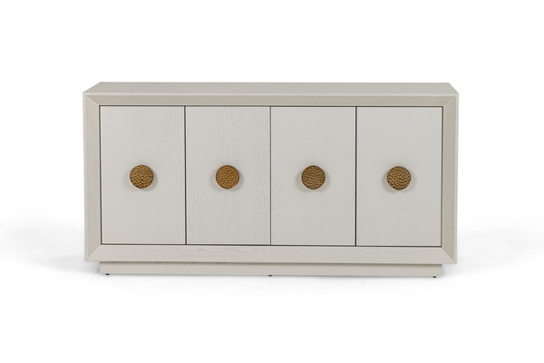 Modrest Marjorie Modern Cream Brushed Gold Buffet By Vig Vggmw 1705B Crm