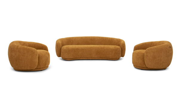 Divani Casa Andrew Modern Orange Fabric Sofa Set By Vig Vgev B1830 Sofa Set Org