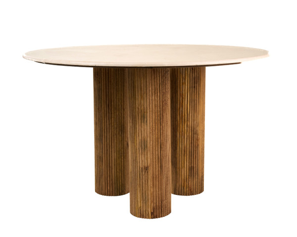 Modrest Hayden Modern Marble Wood Round Dining Table By Vig Vgbr Sba 4788