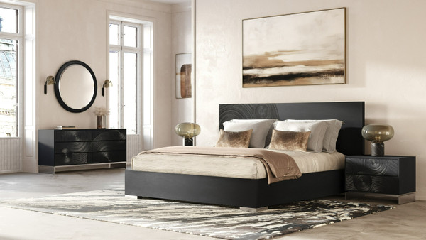Lamod Cirque Modern Black Ash Round Mirror By Vig Vgvc J2368 M