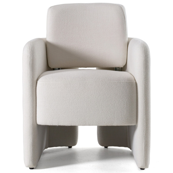 Modrest Hermosa Modern White Fabric Dining Chair By Vig Vgkk Kf Y2220 Wht