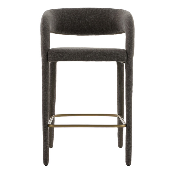Modrest Faerron Modern Grey Fabric Counter Chair By Vig Vgeu Mc 7182Bc Dgry