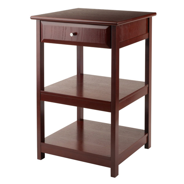 Delta Home Office Printer Stand Walnut 42370 By Winsome Wood