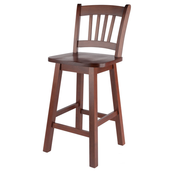 Fina Swivel Seat Counter Stool Walnut 44959 By Winsome Wood
