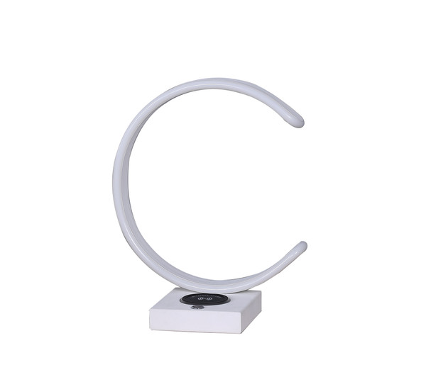 13 5 In C Shape Led With Usb Wireless Charger Port Table Lamp Hbl2345 By Ore