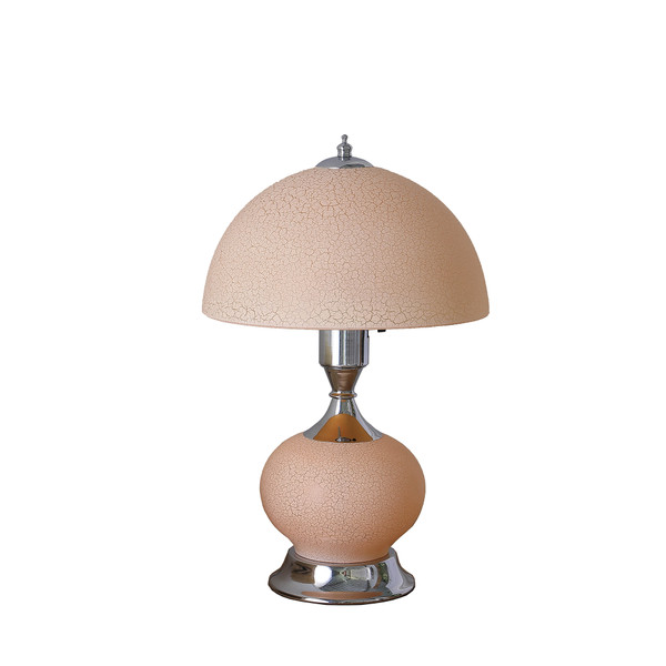 15 75 H Erte Blush Pink Art Deco Glass With Night Light Table Lamp Hbl2375 By Ore