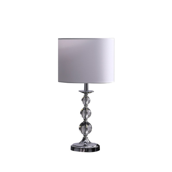 19 75 In Ascending Solid Crystal Orbs Chrome Table Lamp Hbl2469 By Ore