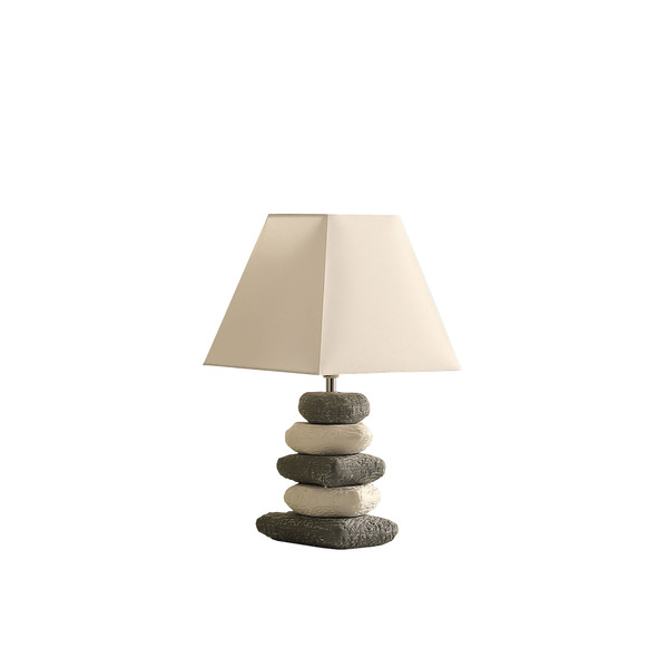 17 5 In Coastal Darya 5 Stacked Pebble Ceramic Table Lamp Hbl2546 By Ore