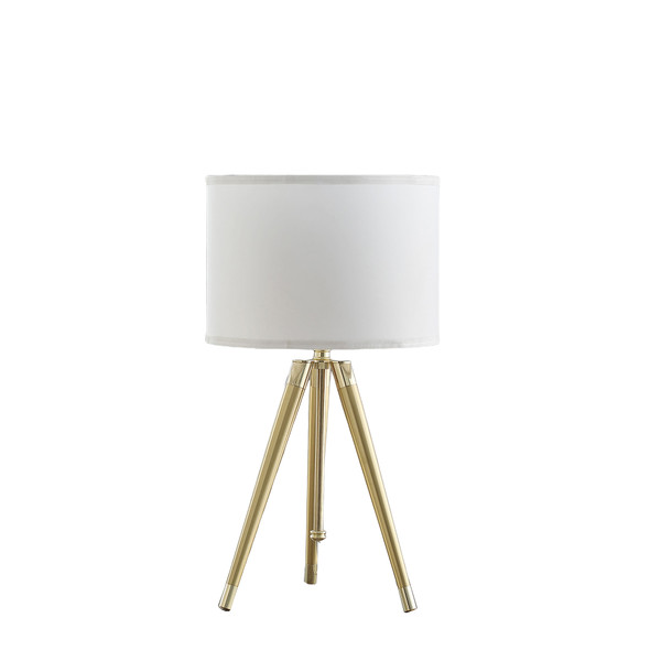 35 5 25 75 H Adjustable Hieght Brass Shiny Gold Modern Tripod Table Lamp Hbl2812 By Ore