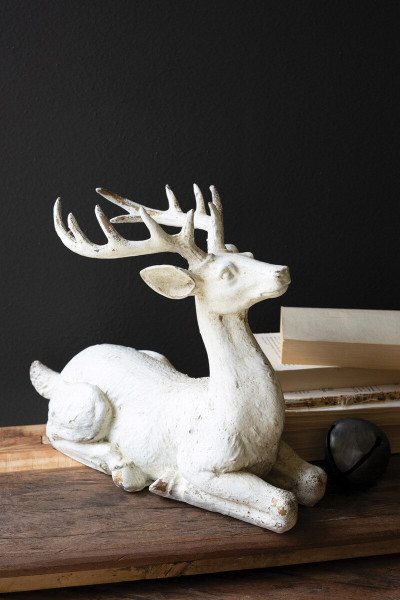 Faux Concrete Deer Cshe1033 By Kalalou