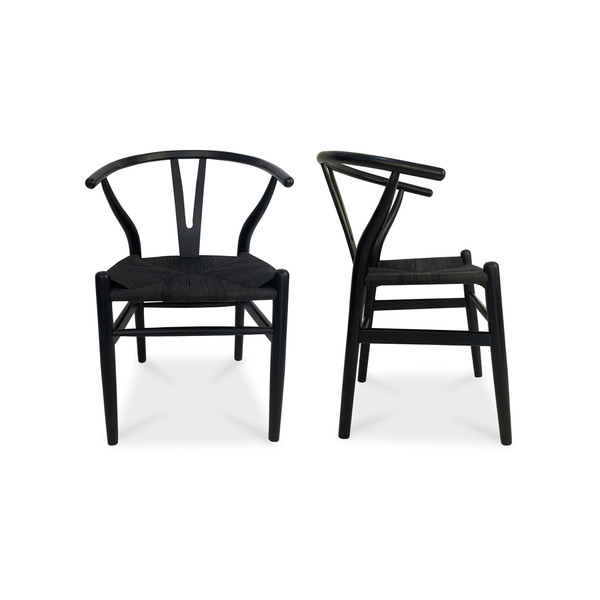Moes Home Ventana Dining Chair Black Set Of 2 Fg 1015 02