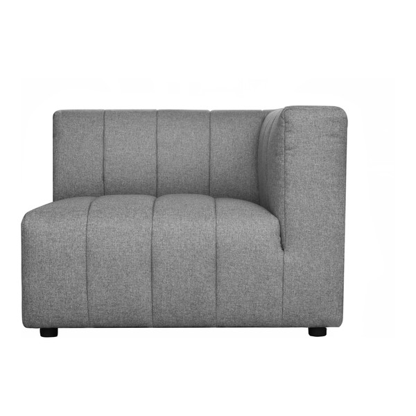 Moes Home Lyric Arm Chair Right Grey Mt 1023 15