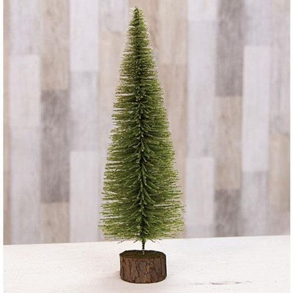Mossy Bottle Brush Pine Tree 14 Fm10273 By Cwi Gifts