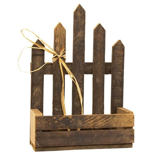 Lath Picket Planter 16 G19115 By Cwi Gifts