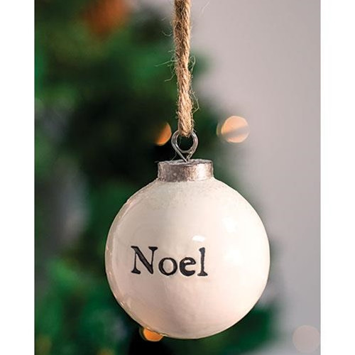 White Ceramic Ornament Noel G25001 By Cwi Gifts