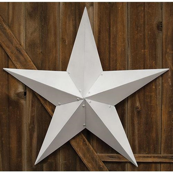 Farmhouse White Barn Star 36 G46567 By Cwi Gifts