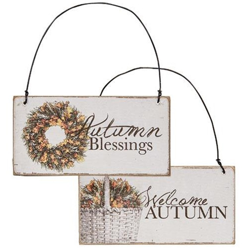 Autumn Blessings Ornament 2 Asstd G90732 By Cwi Gifts