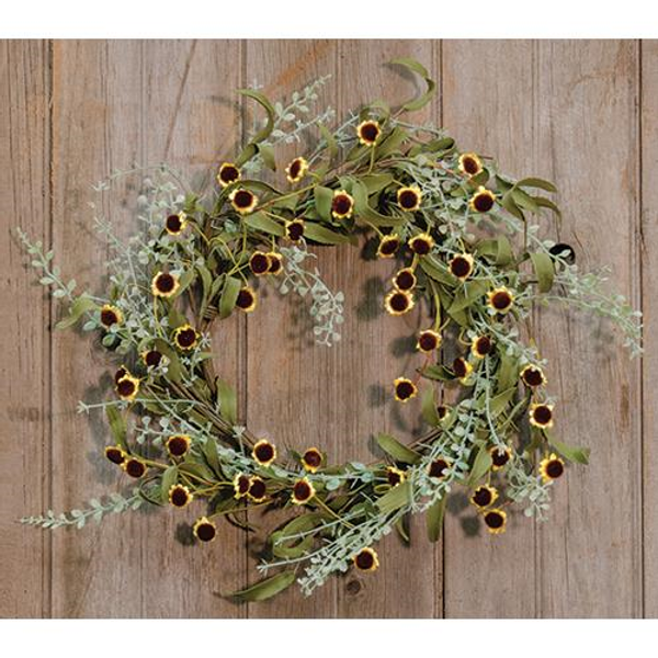 Cwi Bird S Eye Daisy Garden Wreath Fisb65090