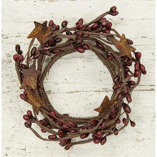 Cwi Burgundy Pip And Star Ring 2 Ft1039B