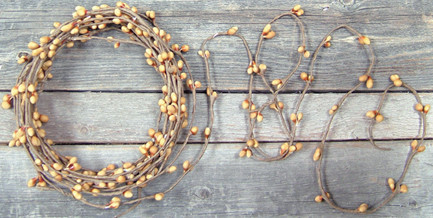 Cwi Old Gold Pip String Garland 18 Ft590G
