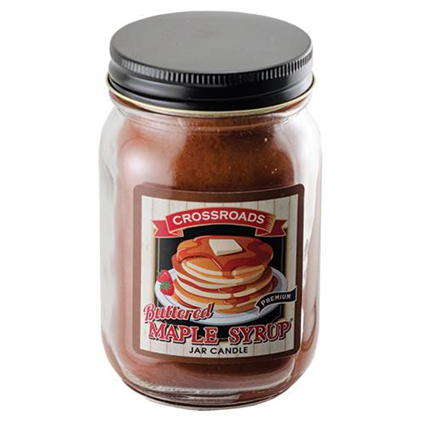 Cwi Buttered Maple Syrup Pint Candle G00114
