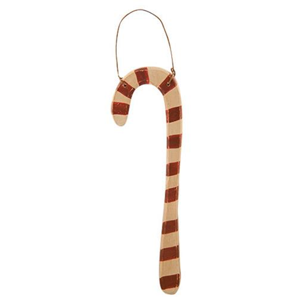 Cwi Wood Candy Cane Ornament Pack Of 2 G33120