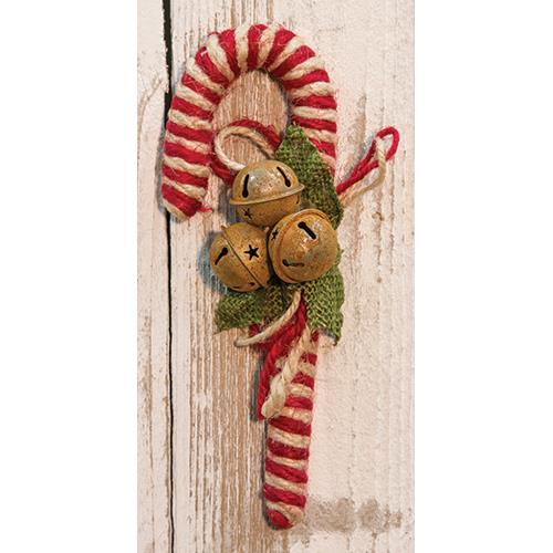 Cwi 8 Jute Candy Cane With Bells Pack Of 2 Gfx69508Bu