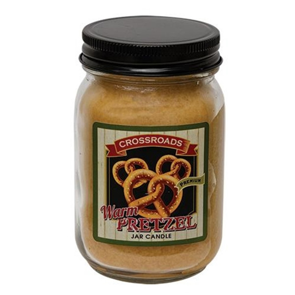 Warm Pretzel Pint Jar Candle Gc00411 Cwi Gifts