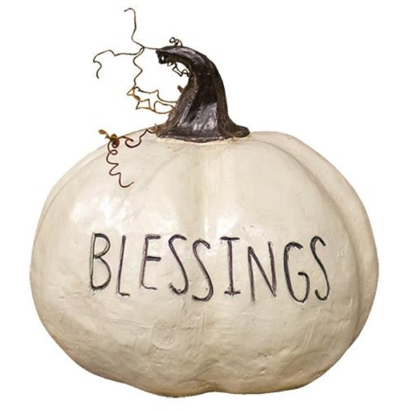Blessings Resin Pumpkin G13163 Cwi Gifts