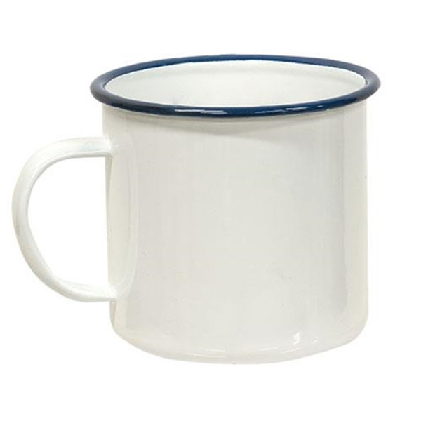 Blue Rim Enamel Soup Mug G2009Bl By Cwi Gifts