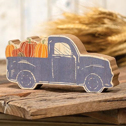 Cwi G35514 Chunky Blue Pumpkin Truck Sitter