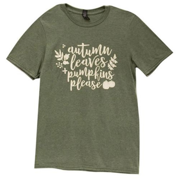 Cwi Gl71Xxl Autumn Leaves Pumpkins Please T Shirt Xxl