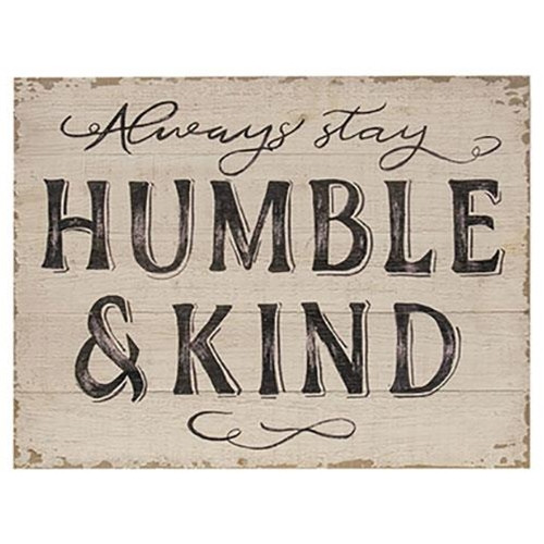 Cwi Gifts G65176 Humble Kind Distressed Wood Sign