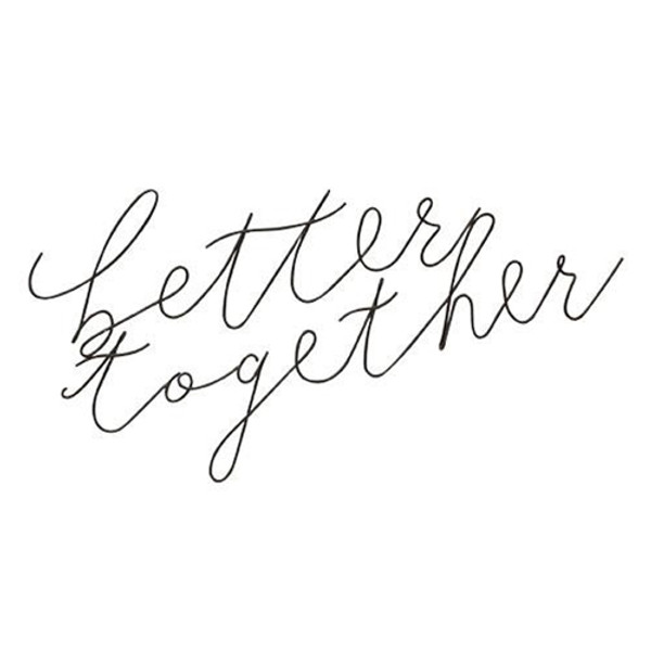 Cwi Gifts G65187 Better Together Wire Script Wall Words