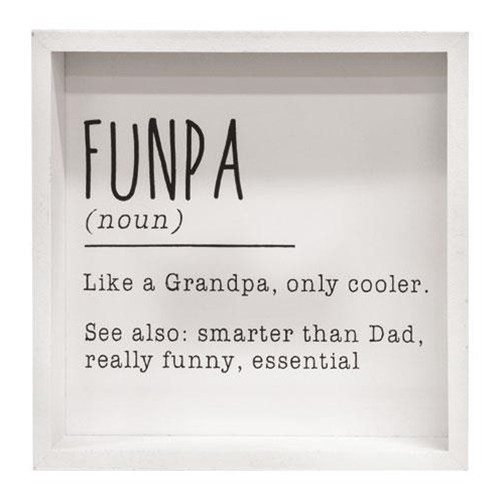 Cwi Gifts G35753 Funpa Definition Framed Box Sign