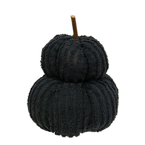 Cwi Gifts Gcs381591 Mini Black Chenille Pumpkin Stack