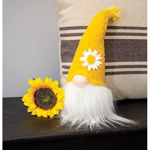 Cwi Gifts Gadc4014 Fuzzy Yellow Flower Gnome 13