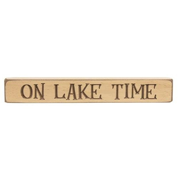 Cwi Gifts G8354 On Lake Time Engraved Block 12