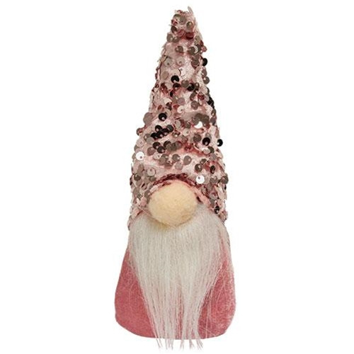Cwi Gifts Gadc2993 Fabric Gnome With Pink Sequin Hat 8L