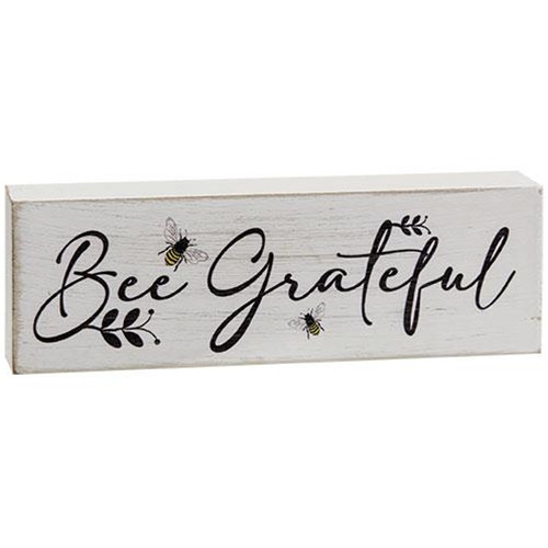 Cwi Gifts Gwaf11147 Bee Grateful Wood Sign