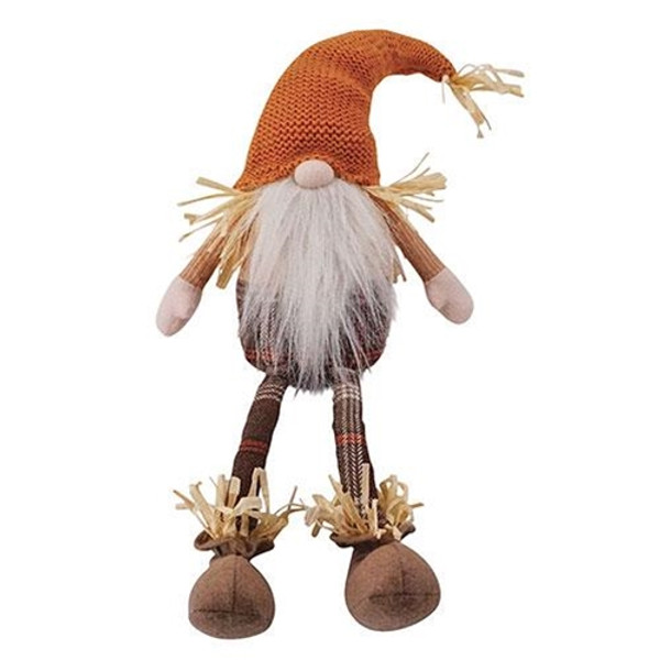 Cwi Gifts Gadc2704 Dangle Leg Plush Harvest Gnome