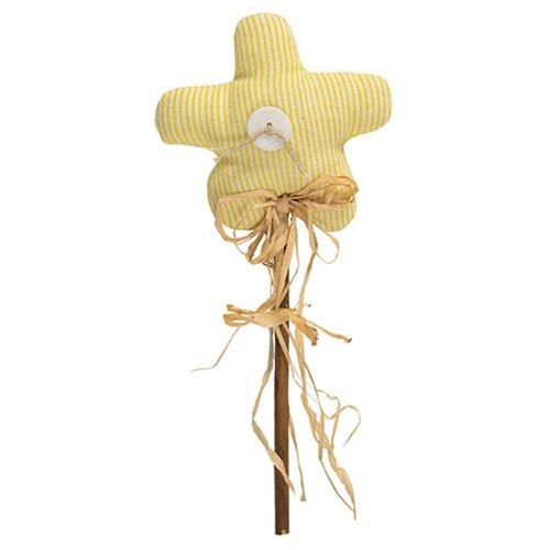Yellow Striped Flower Poke Gcs38325 By Cwi Gifts