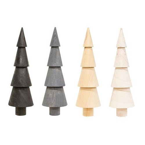 Wooden Spindle Tree 7 4 Asstd Pack Of 4 Grja3054 By Cwi Gifts