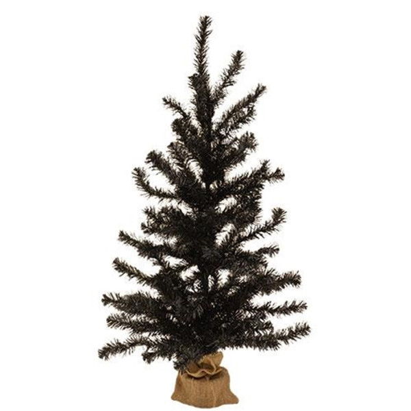 Cwi Gifts Fc659733 Black Tree With Burlap Base 3Ft
