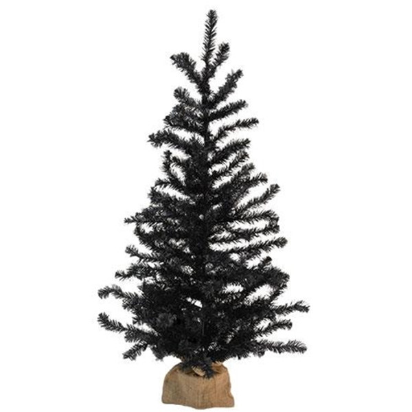 Cwi Gifts Fc659744 Black Tree With Burlap Base 4Ft